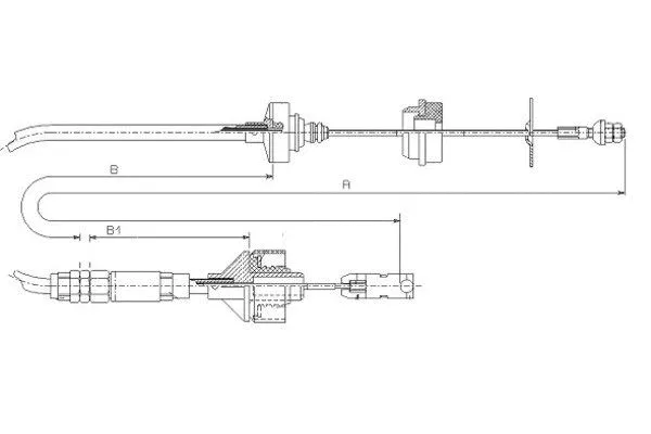 Cable Pull, clutch control (58003700)