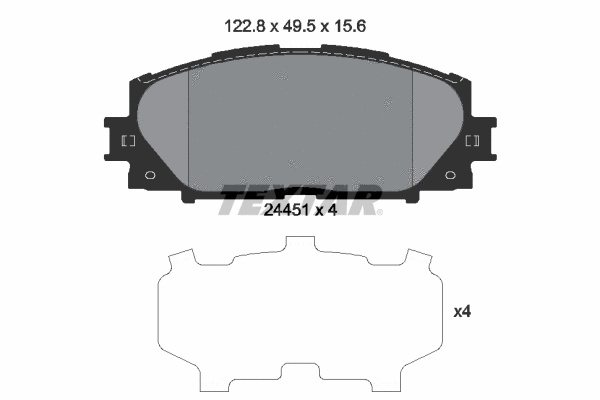 Brake Pad Set, disc brake (2445101)