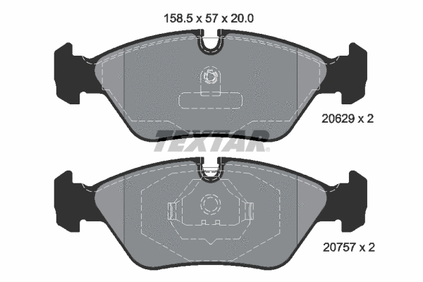 Brake Pad Set, disc brake (2062902)