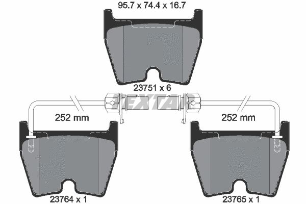 Brake Pad Set, disc brake (2375101)