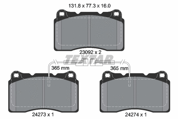 Brake Pad Set, disc brake (2427301)