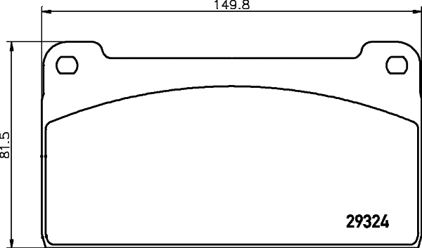 Brake Pad Set, disc brake (2932403)