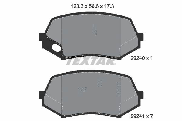 Brake Pad Set, disc brake (2924001)