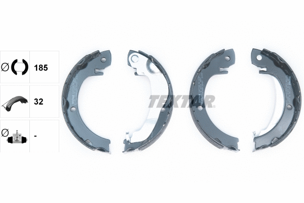 Brake Shoe Set, parking brake