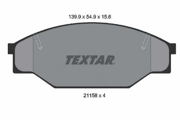 Brake Pad Set, disc brake (2115801)