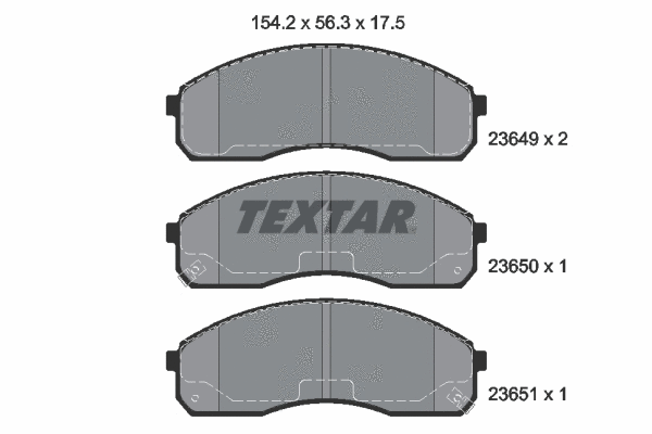 Brake Pad Set, disc brake (2364904)