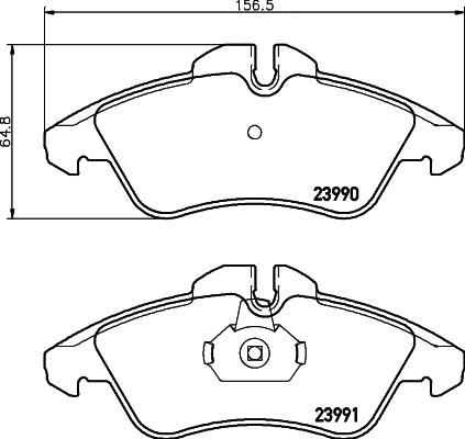 Brake Pad Set, disc brake (2399001)