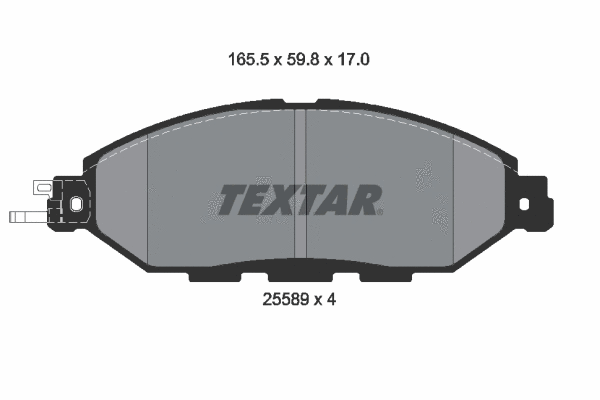 Brake Pad Set, disc brake (2558901)