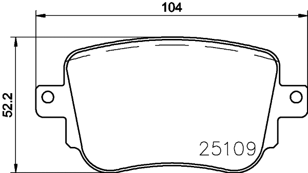Brake Pad Set, disc brake (2510902)