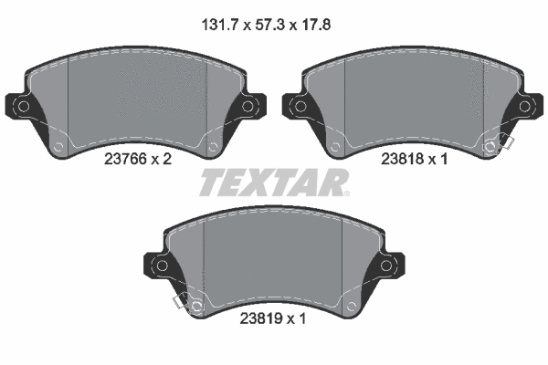 Brake Pad Set, disc brake (2376601)