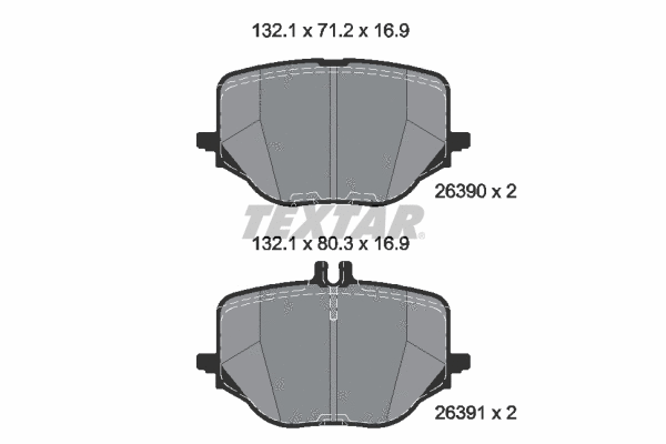 Brake Pad Set, disc brake (2639001)