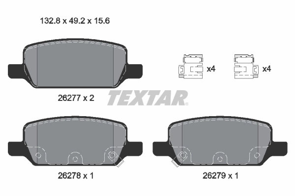 Brake Pad Set, disc brake (2627701)