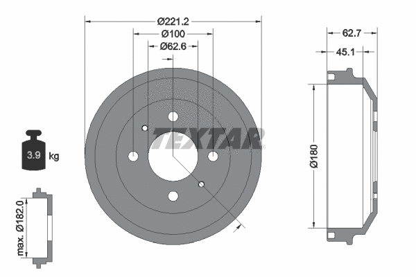 Brake Drum (94040600)