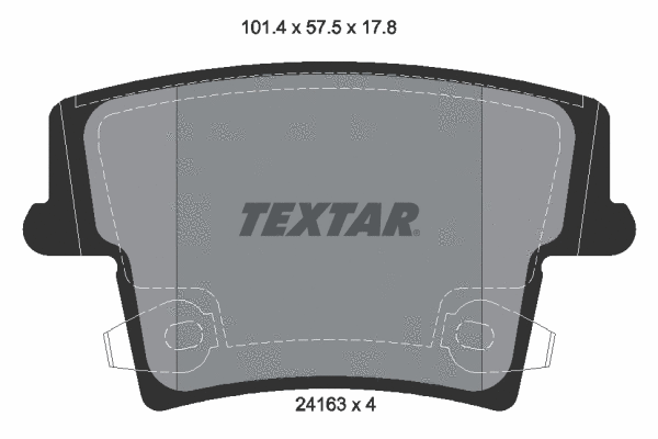 Brake Pad Set, disc brake (2416301)