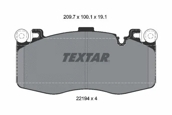 Brake Pad Set, disc brake (2219401)