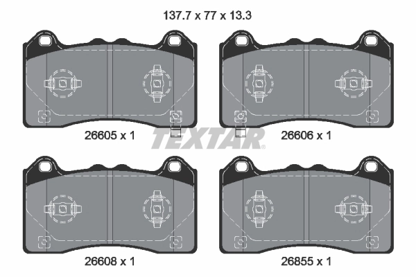 Brake Pad Set, disc brake (2660501)