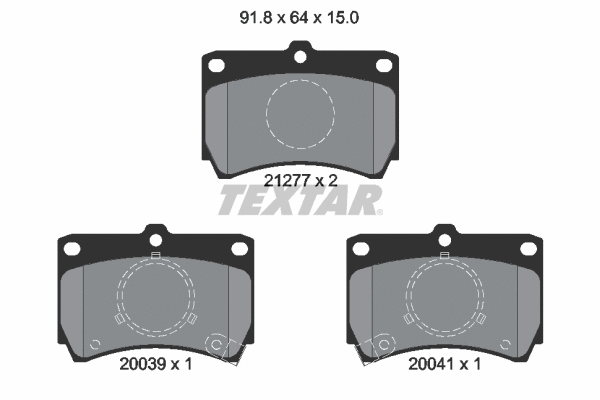 Brake Pad Set, disc brake (2127702)