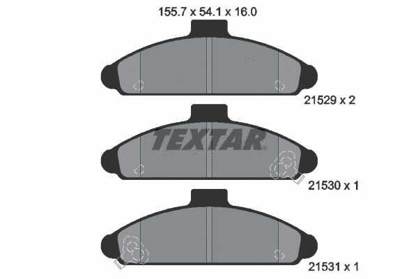 Brake Pad Set, disc brake (2152901)