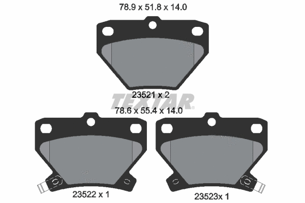 Brake Pad Set, disc brake (2352101)
