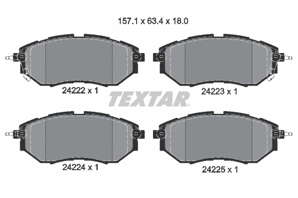 Brake Pad Set, disc brake (2422201)
