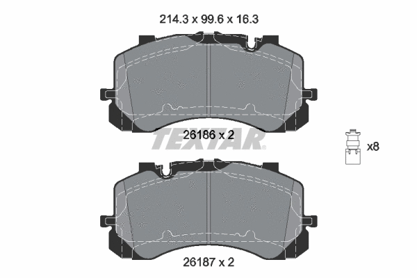 Brake Pad Set, disc brake (2618601)