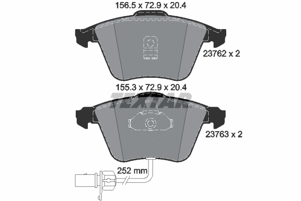 Brake Pad Set, disc brake (2376201)