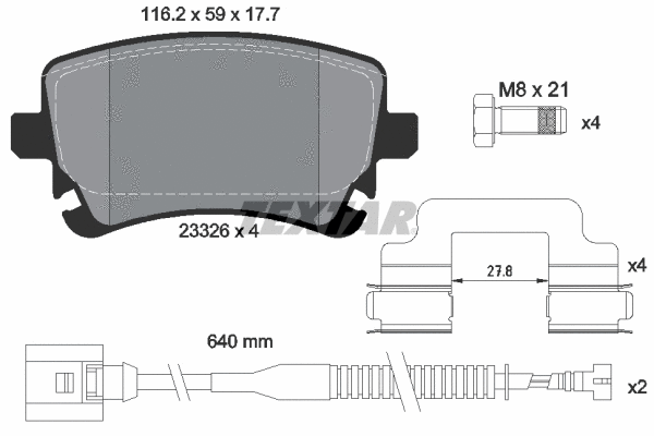 Brake Pad Set, disc brake (2332603)
