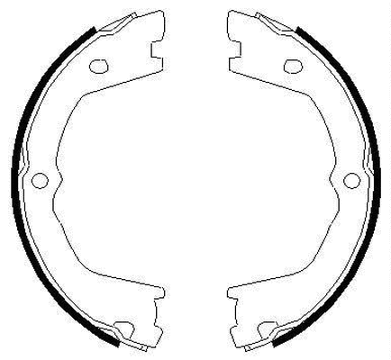 Brake Shoe Set, parking brake