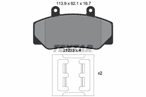 Brake Pad Set, disc brake (2123302)