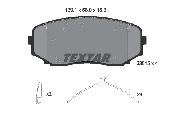 Brake Pad Set, disc brake (2351505)