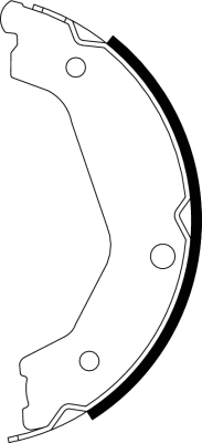 Brake Shoe Set, parking brake (91065700)