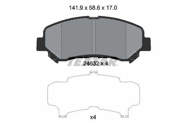Brake Pad Set, disc brake (2463201)