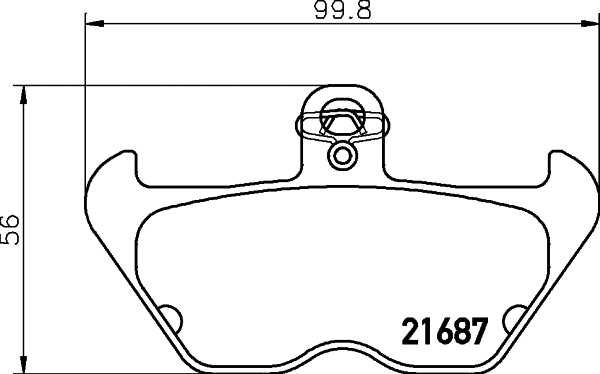 Brake Pad Set, disc brake (2168701)
