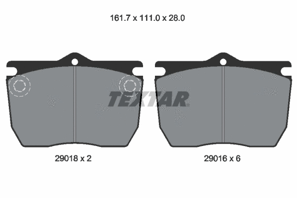 Brake Pad Set, disc brake (2901602)