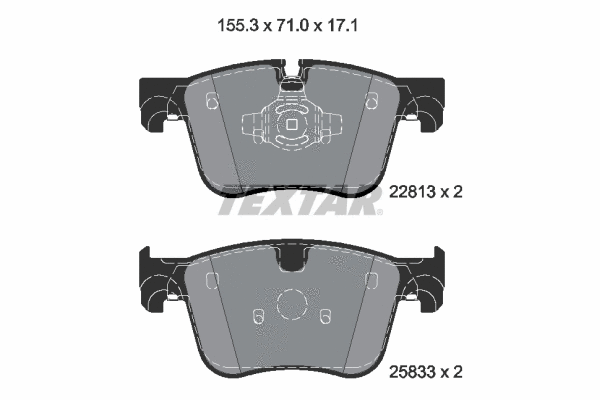 Brake Pad Set, disc brake (2281301)