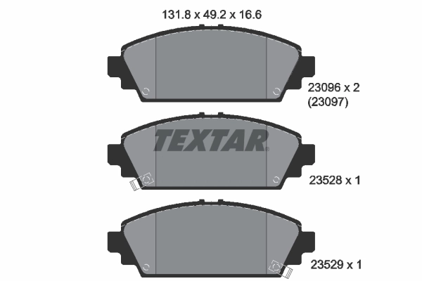 Brake Pad Set, disc brake (2309601)
