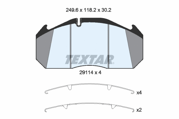 Brake Pad Set, disc brake (2911401)