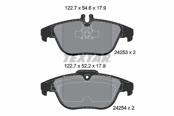 Brake Pad Set, disc brake (2425301)
