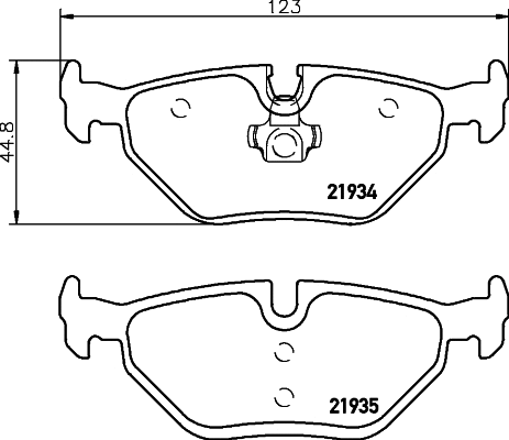 Brake Pad Set, disc brake (2193411)