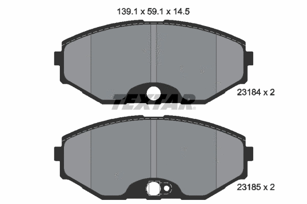 Brake Pad Set, disc brake (2318401)