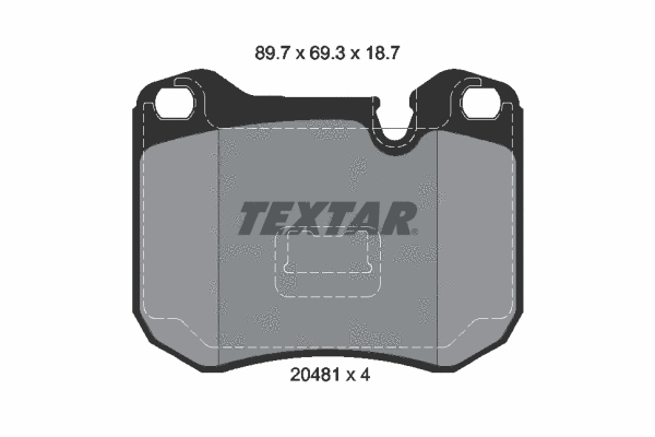 Brake Pad Set, disc brake (2048102)