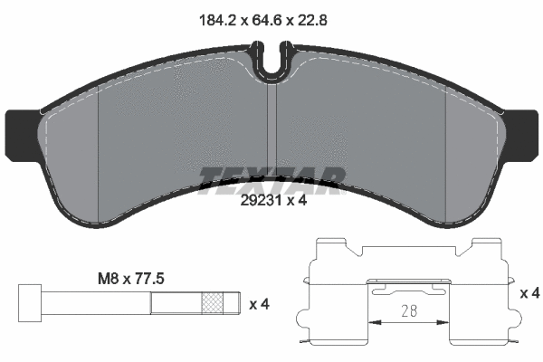 Brake Pad Set, disc brake (2923101)