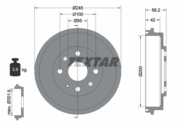 Brake Drum (94028500)