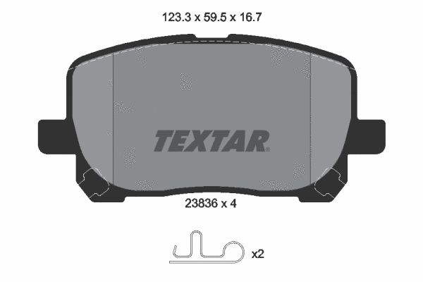 Brake Pad Set, disc brake (2383601)