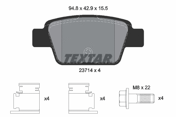 Brake Pad Set, disc brake (2371401)