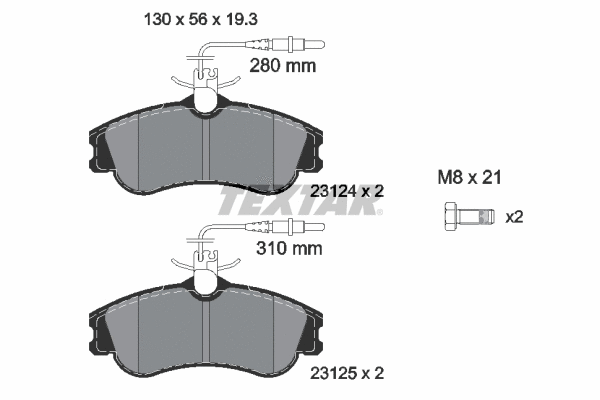 Brake Kit, disc brake (89005100)