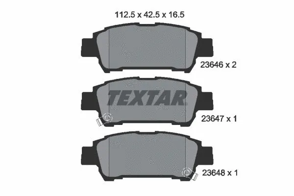 Brake Pad Set, disc brake (2364601)