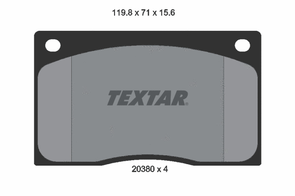 Brake Pad Set, disc brake (2038001)