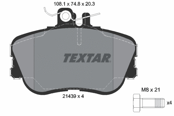 Brake Pad Set, disc brake (2143905)