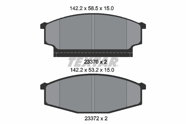 Brake Pad Set, disc brake (2337001)
